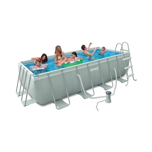 KOLAM RENANG JUMBO ANAK DEWASA INTEX PRISM FRAME 4 X 2 X1 meter 26788