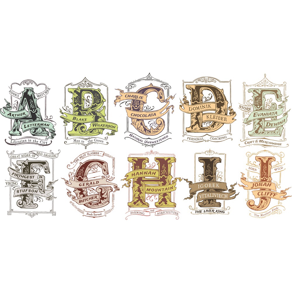 Alphabet Art Vector Set - Coreldraw