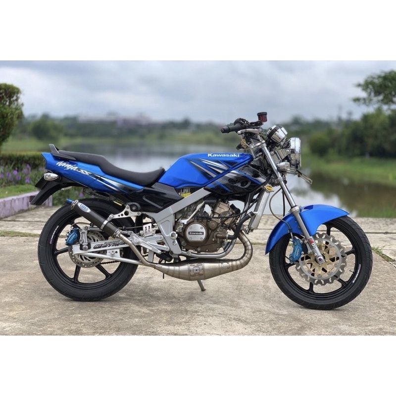 Striping Ninja ss 2013 Biru  lis stiker standar ori Ninja ss 2013 biru stiker ori ninja ss 2013