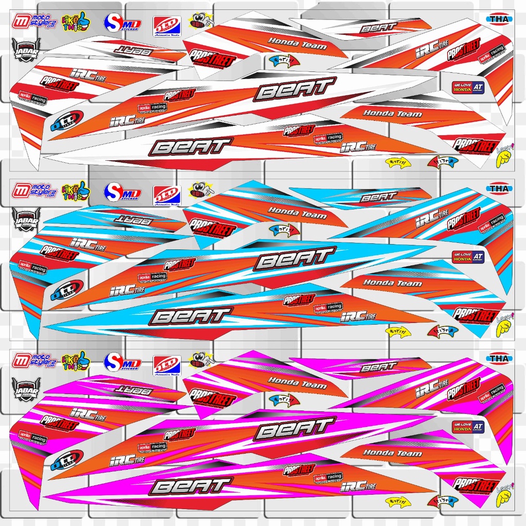 STRIPING MOTIP RACING HONDA BEAT NEW / BEAT STREET