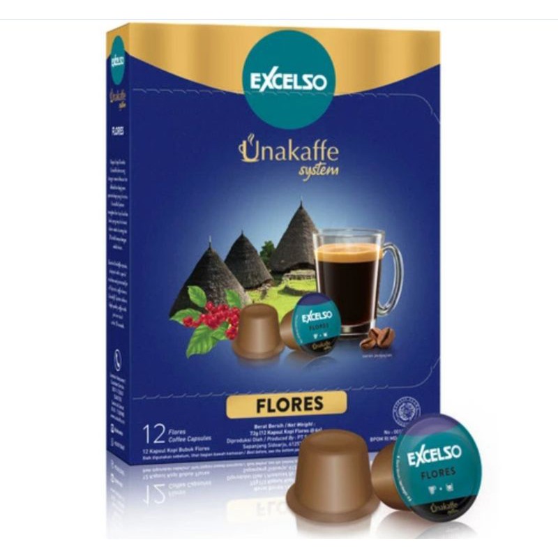 

Flores kopi unakaffe exelso capsule