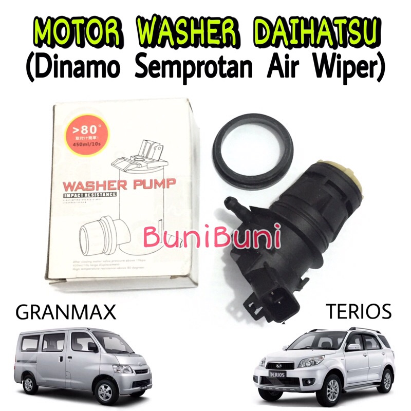 Motor Washer / Dinamo Semprotan Air Wiper Mobil TERIOS &amp; GRANMAX / GRAN MAX Depan &amp; Belakang High Quality