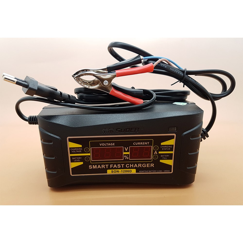 Batteray Charger aki 12v 6A SUOER SON-1206D ( otomatis Cut 0ff )