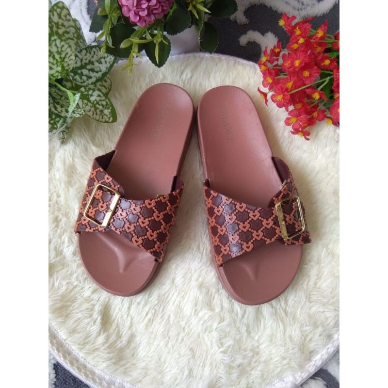 SANDAL BALANCE 2022 T1 STRAP BATIK ORIGINAL BLC 2022-T1 KARET LENTUR ANTI SLIP MODEL TERBARU