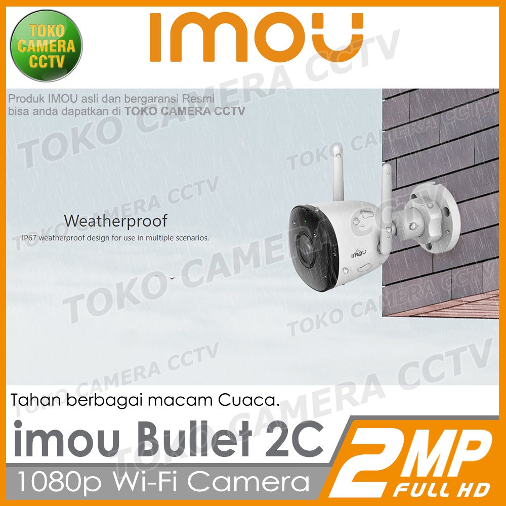 IMOU BULLET 2C 2MP CCTV WIFI KAMERA IP CAMERA WIRELESS OUTDOOR