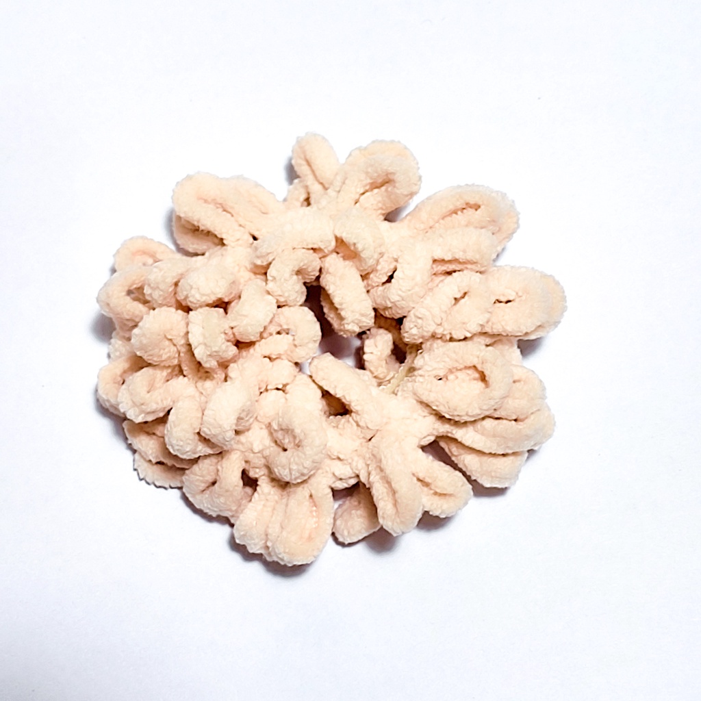 Scrunchie Mini Coral Warna Earth Tone