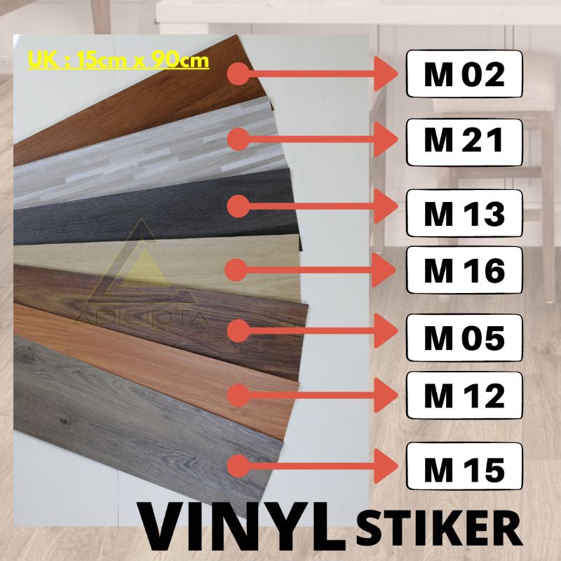 

FLOORING STIKER VINYL MOTIF KAYU STICKER VINYL LANTAI MOTIF KOREA TINGGAL TEMPEL AJA