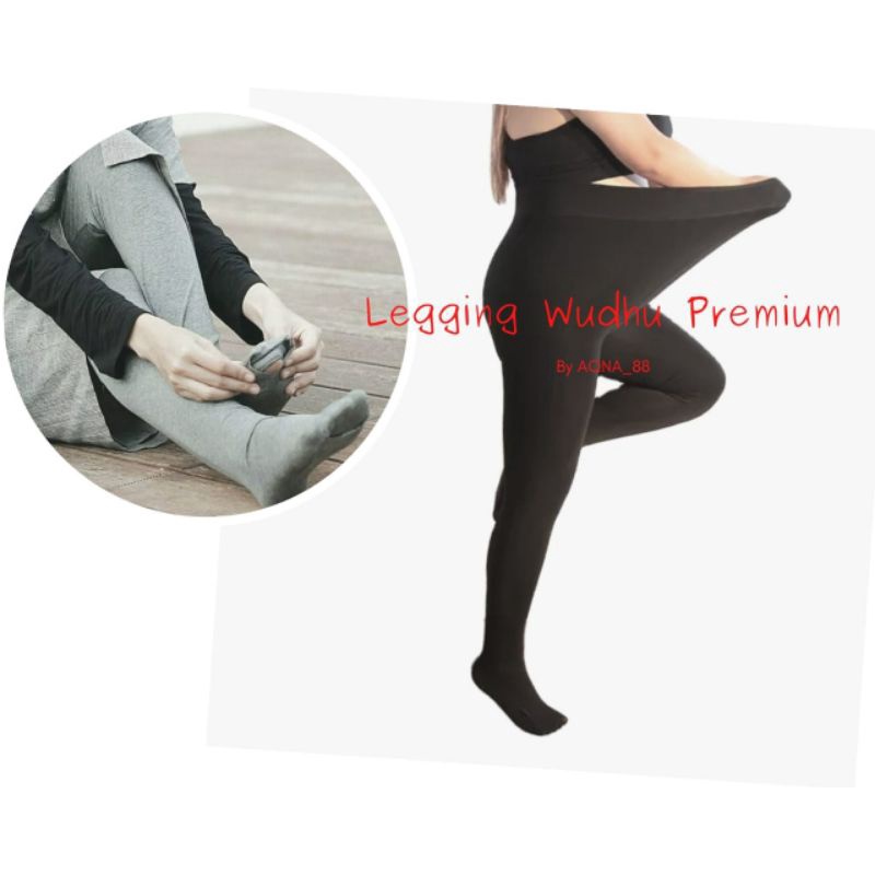 Legging Wudhu Premium | Lejing Wudu Wanita | Legging Jumbo | Leging Jumbo