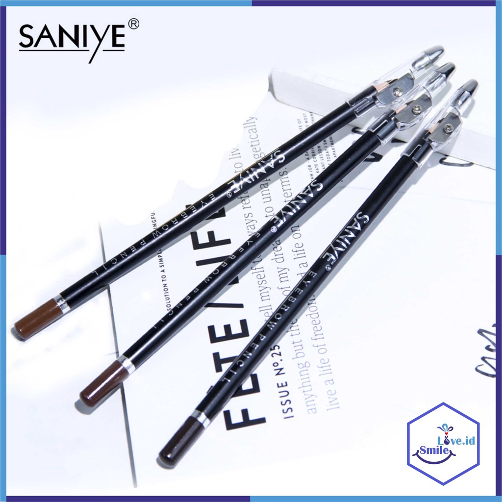 SANIYE Pensil Alis Tahan Lama Eyebrow Pencil Waterproof 3 Warna S05