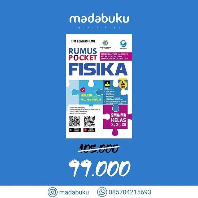 Rumus Pocket Fisika Sma Kelas X Xi Xii Shopee Indonesia