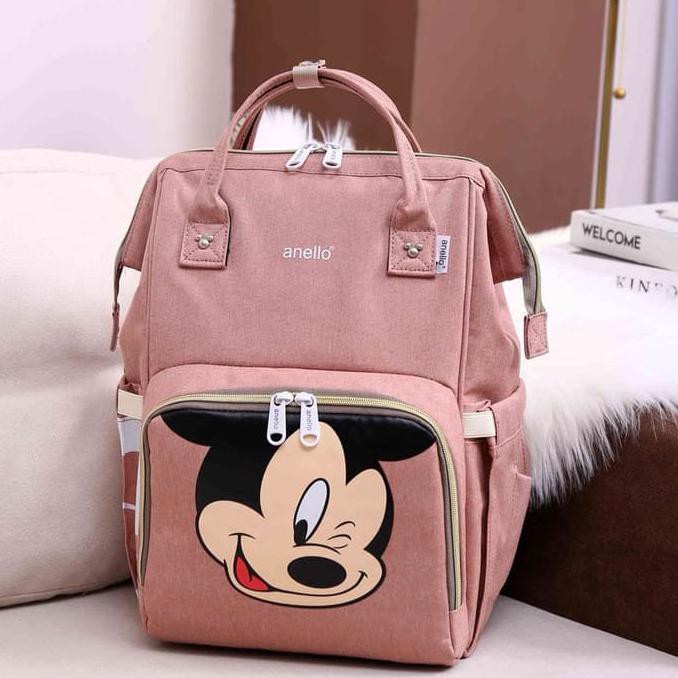 Tas Bayi Diaperbag Original Anello X Disney Import - Pink