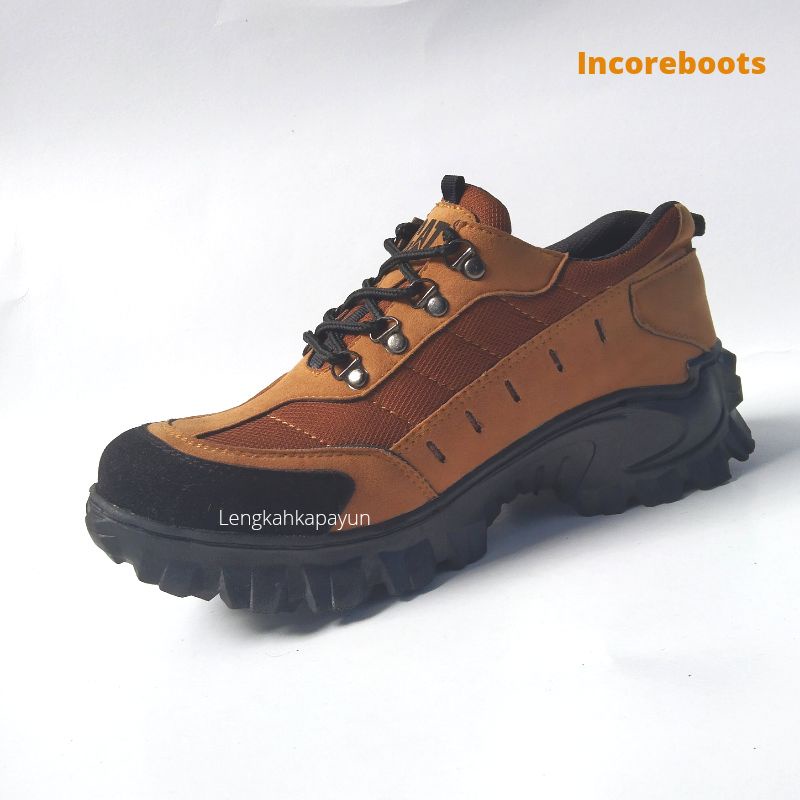 Safety Shoes Sepatu Savety Pria Tan Uk 39-44 Ready Stok Bisa Bayar Ditempat