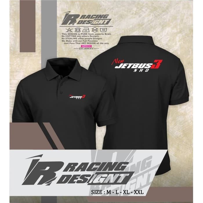 Poloshirt / Kaos Polo Jetbus 3 SHD Terbaru Kualitas Distro -IR Merch -Primeracloth
