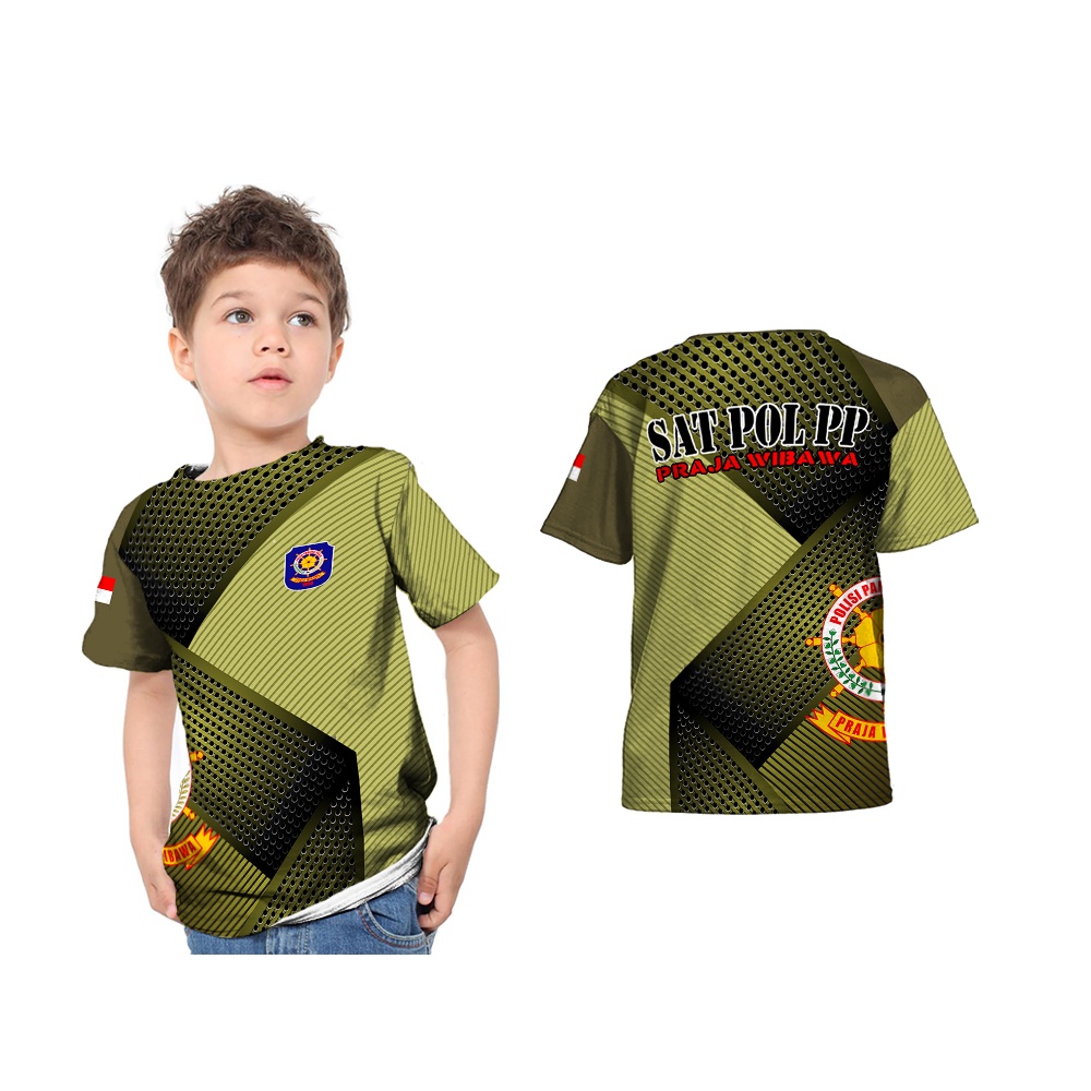 [Riashop] Kaos Satpol PP Anak | Kaos Satpol PP Murah | Kaos Satpol PP