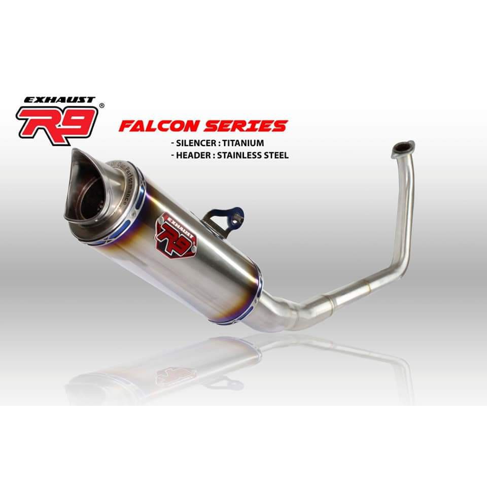 Knalpot R9 Falcon CBR150R, CB150R, R15, Vixion R, Xabre, MT15, GSX150R (sport 150cc)