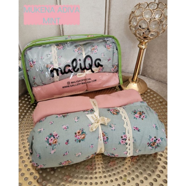 Mukena Maliqa Katun Rayon ADIVA PRAYING SET MINT