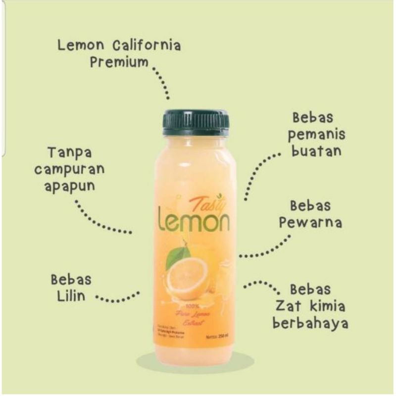 Lemon Tasty - Lemon + Jahe - Lemon Ginger Jus Lemon Murni 500 ml