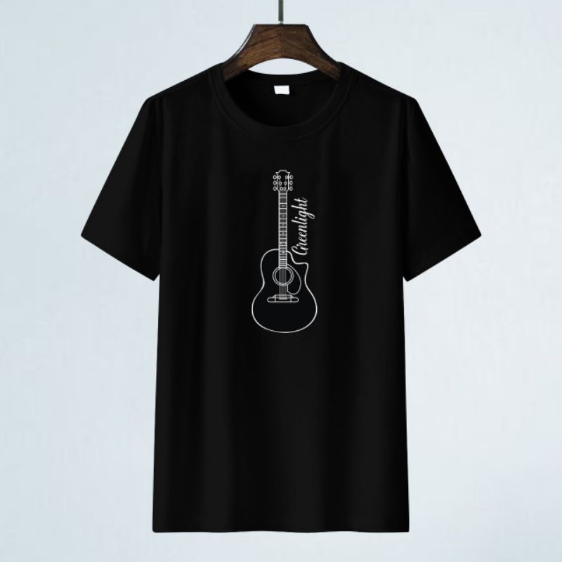 Kaos Distro Gitar Grnligt Atasan Pria Tshirt pria Baju Cowok