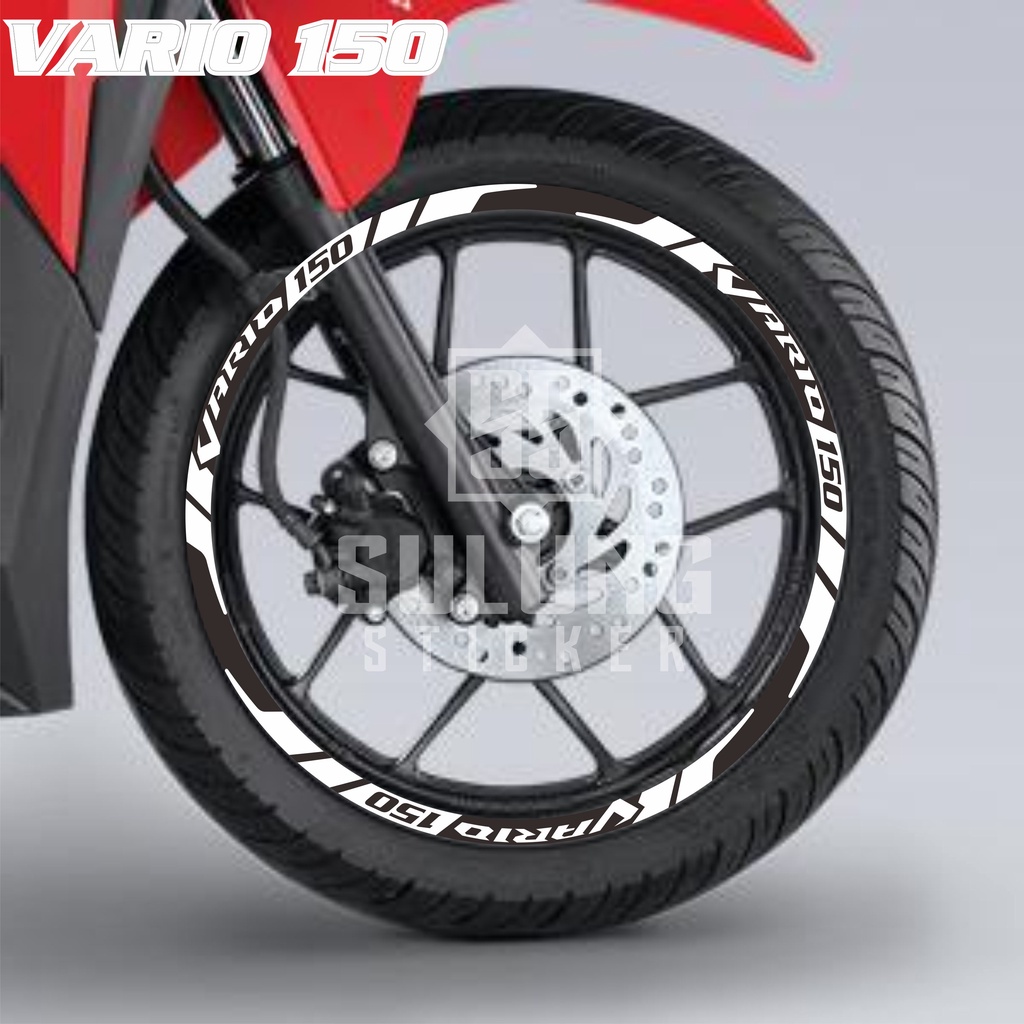 Stiker Lis Pelek Motor Honda Vario 150 Cutting Sticker Variasi Velg Keren Aksesoris Terbaru