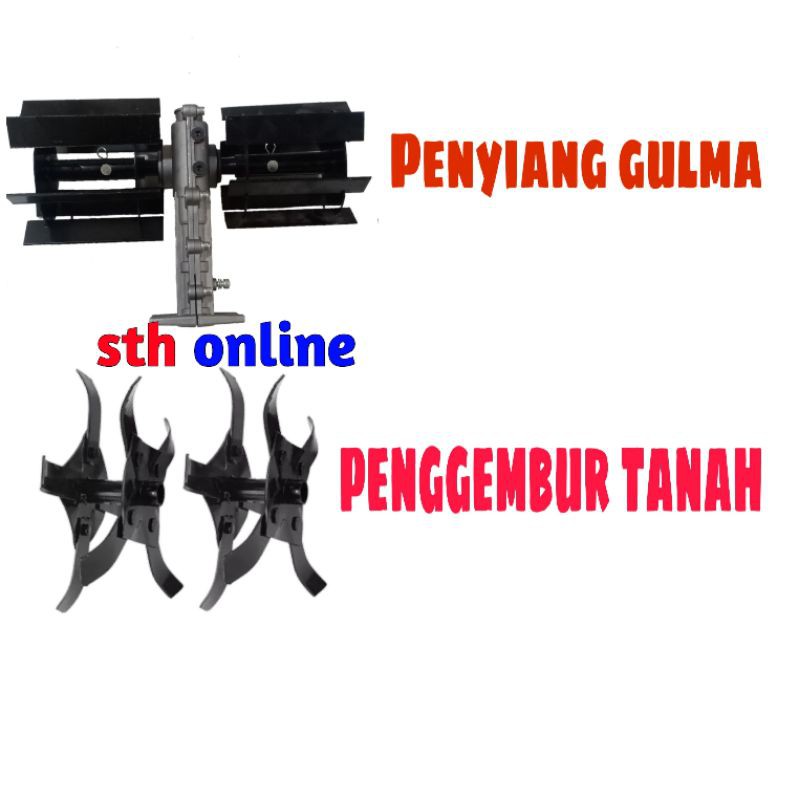 WEEDER PENYIANG GULMA DAN CAKAR PENGGEMBUR TANAH |  UNTUK MESIN POTONG RUMPUT