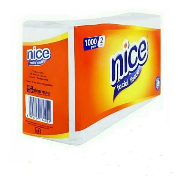 TISUE NICE ( FACIAL TISSUE ) JUMBO 900 GRAM 9 Ons 2PLY TISSUE NICE TERMURAH