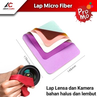 Lap Micro Fiber untuk Lensa Kamera DSLR Mirrorless Action Cam Gopro kacamata dll / kain lap pembersih halus dan lembut
