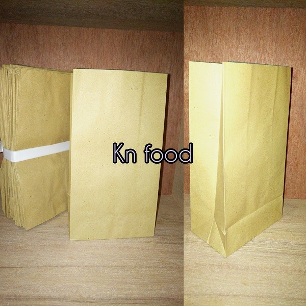 

BAYAR DITEMPAT Kantong Coklat Brown Kraft Paperbag Kantong L Uk.25x13x8cm 50 Pcs