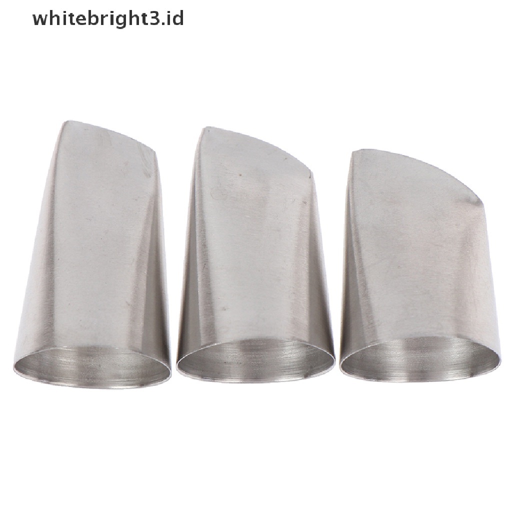 (whitebright3.id) 3pcs Spuit Piping Icing Bentuk Kelopak Bunga Mawar Austin Untuk Dekorasi Kue