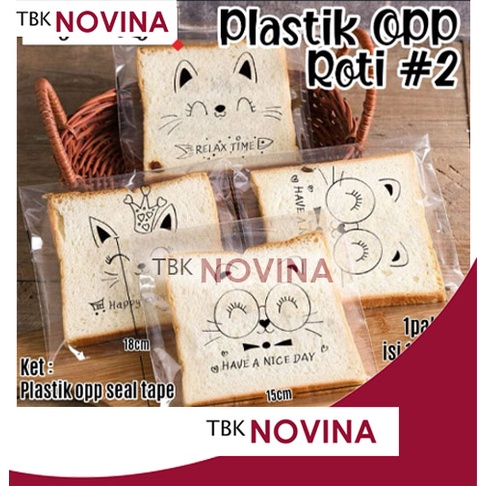 PLASTIK OPP ROTI MOTIF / PLASTIK ROTI / PLASTIK BISKUIT DENGAN LEM / PLASTIK OPP SEAL