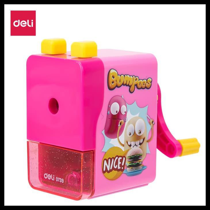 

DELI E0739 SCHOOL ROTARY SHARPENER/RAUTAN MEJA-ROTARY - MERAH MUDA