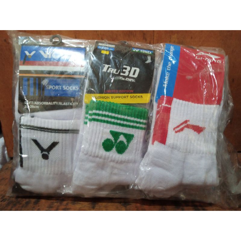 1 Lusin Campur Kaos Kaki Badminton (Bisa Request Model)
