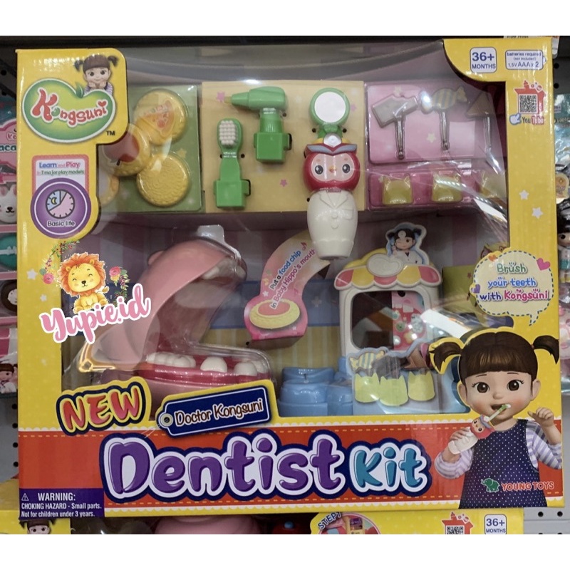 Kongsuni dentist kit / mainan dokter gigi