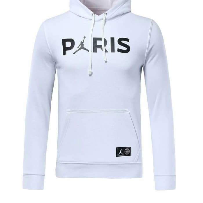 Sweater Hodie PSG Jordan Putih