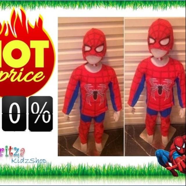BAJU ANAK KOSTUM SPIDERMAN