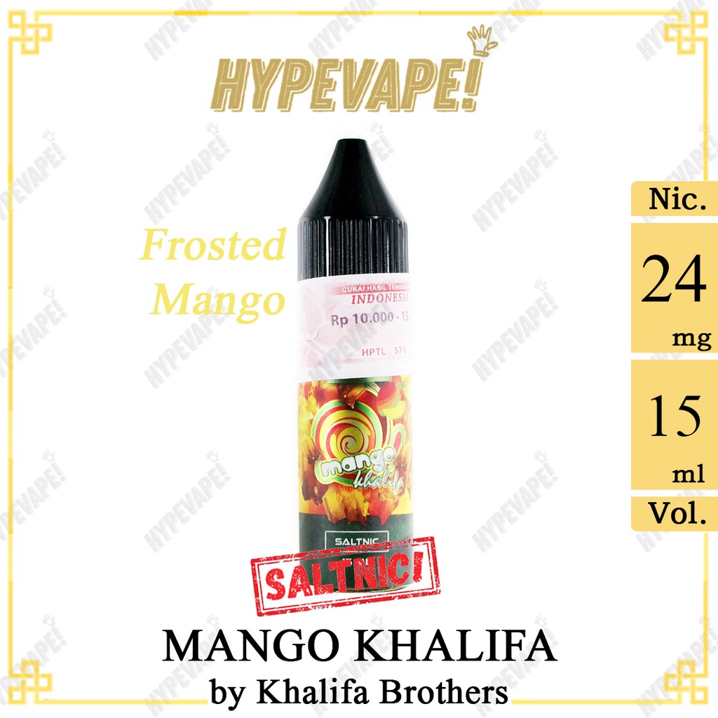 Mango Khalifa Frozen Mango Salt Nic 15ml Premium Liquid Shopee