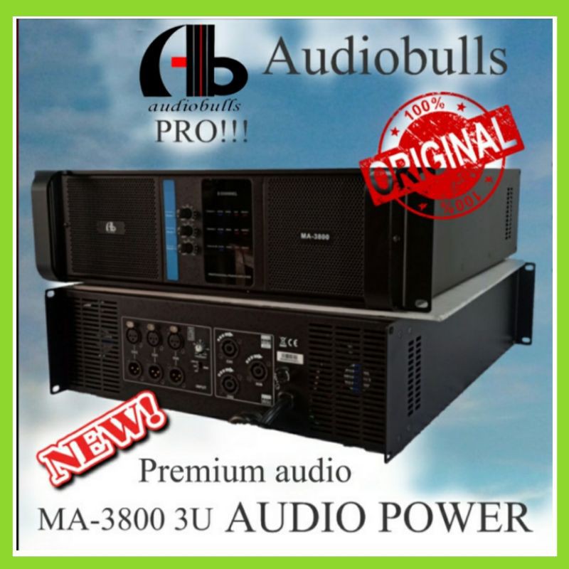 Power AB Audiobulls MA-3800 3U Power AB Audiobulls Premium Original