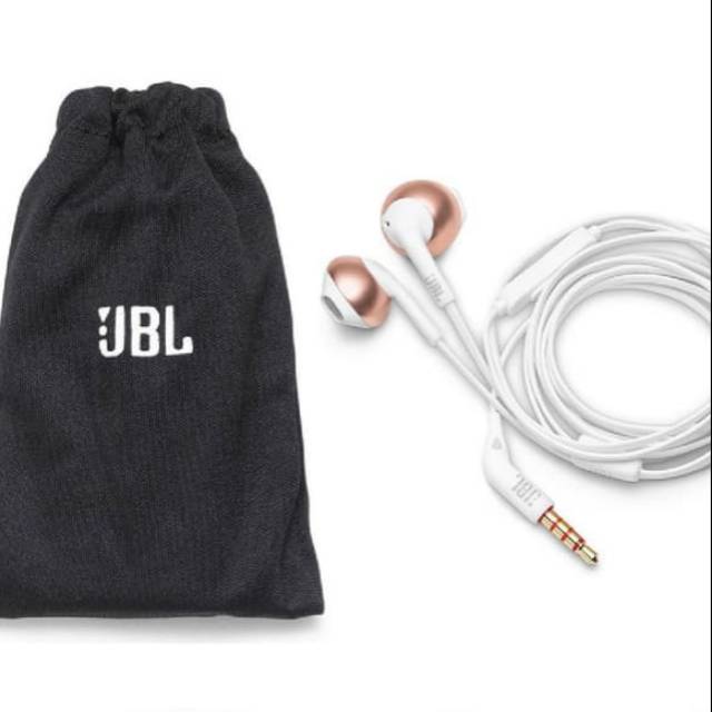 Earphone JBL T205 Warna Rose Gold  • Original