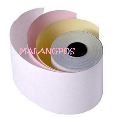 KERTAS STRUK KASIR NCR 75X60 MM 3PLY RANGKAP 3 PRINTER EPSON TMU220 PRINTER DOTMATRIX