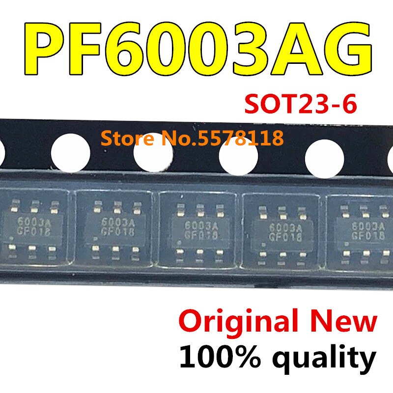 (Ready Stock) 5-10pcs PF6003AG 6003A SOT23-6 Chipset