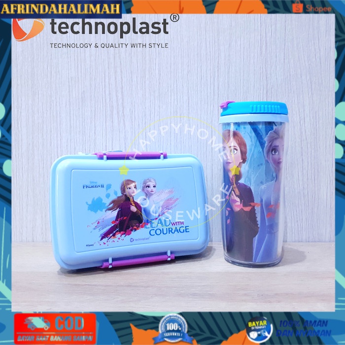 

[TERBARU] TECHNOPLAST Paket Hemat School Frozen Set/Tempat Bekal&Botol Air 370ml - PAKET A