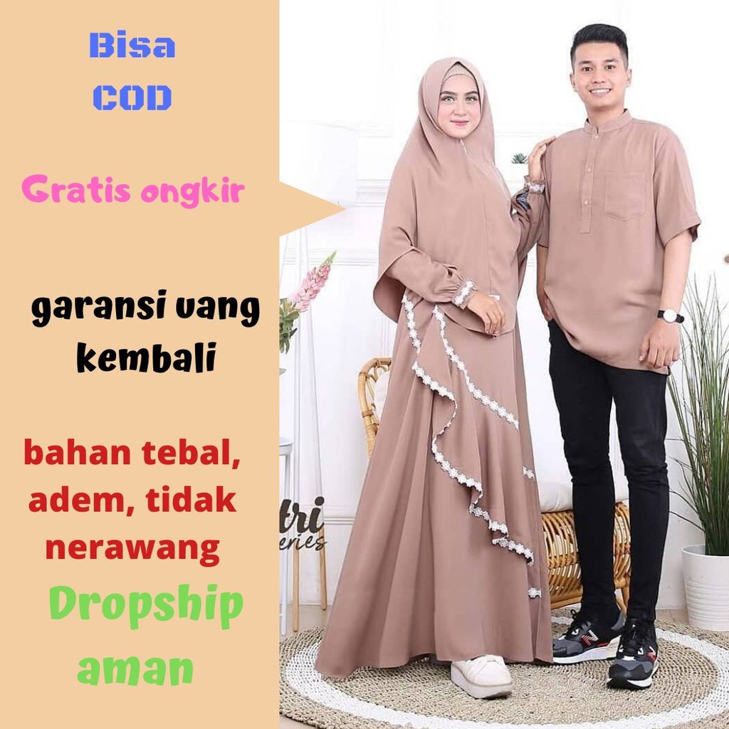 COD Gamis  Couple  Safitri Cople Suami  Istri  Cewek Cowok 