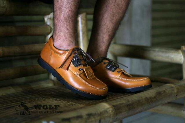 (BERGARANS1) SEPATU SEMI BOOT KULIT WOOF BULDOG ORIGINAL