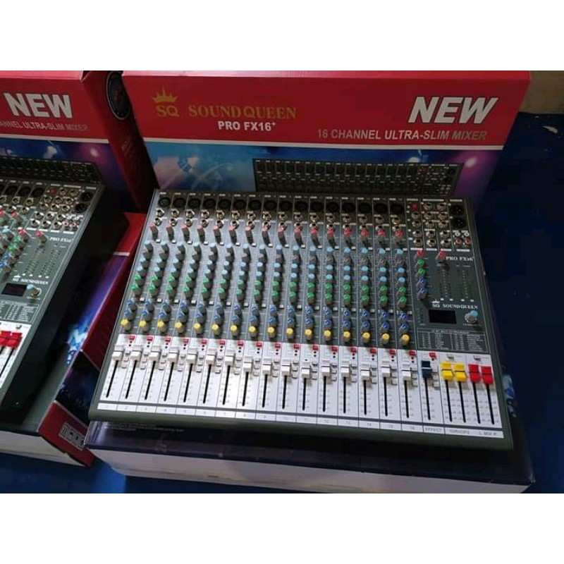 mixer soundqueen pro fx 16+ 16 chanel garansi resmi soundqueen