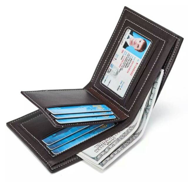 Dompet pria bostanten Bendu kulit PU premium/dompet lipat dua