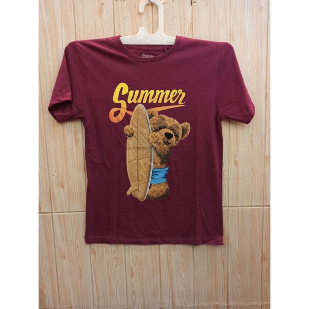 KAOS SIMPEL UNISEX LENGAN PENDEK TEDDY BEAR