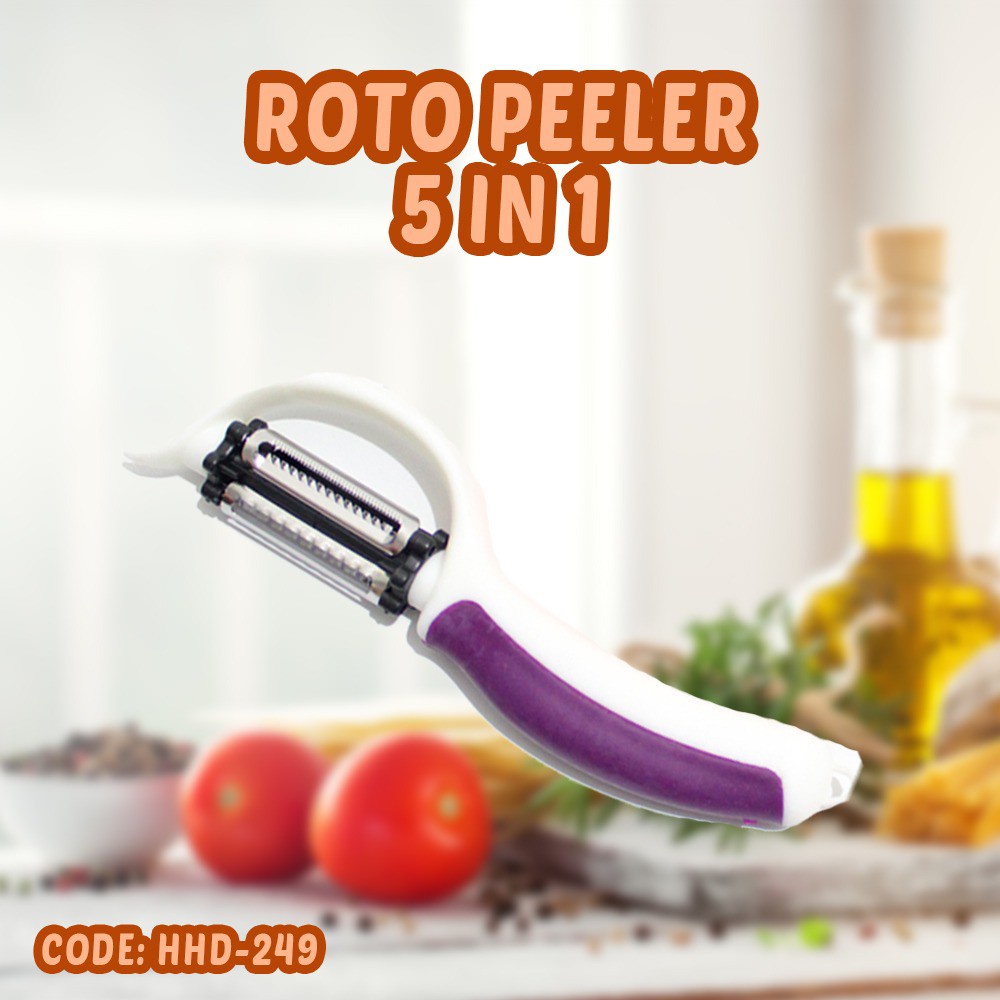 Pisau Roto Peeler 5IN1 Pengupas Pemotong Buah Sayur Serbaguna