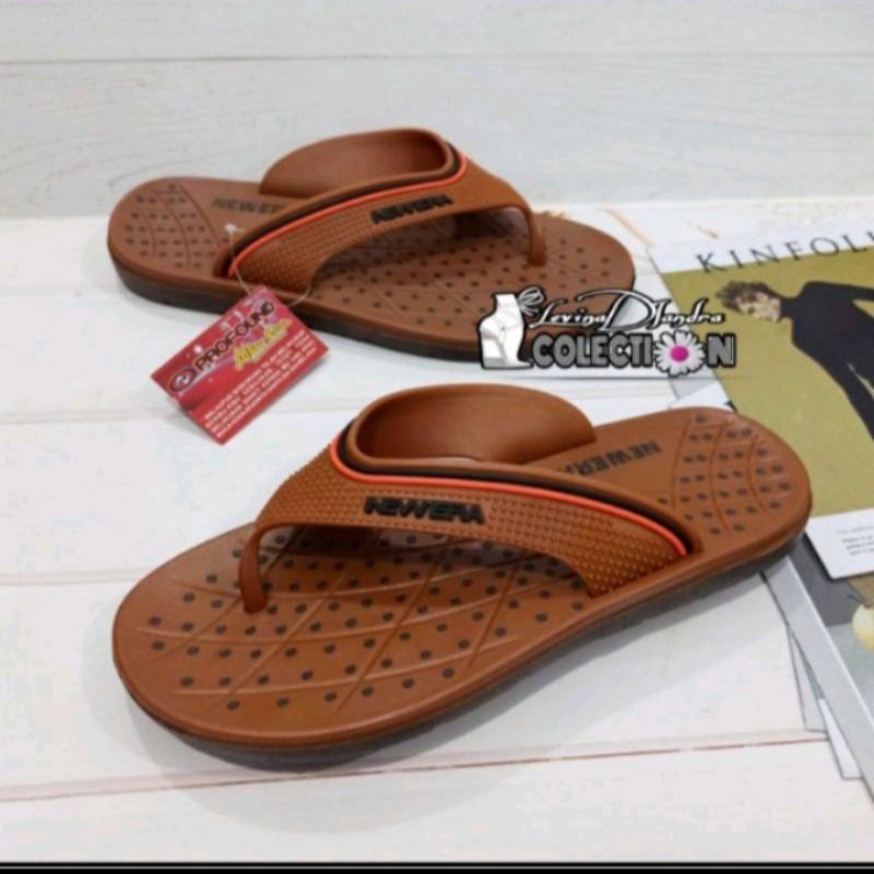 Sandal Sendal Cowok laki Pria Dewasa Jepit Japit karet Rumah Daily NEW ERA MB 6031