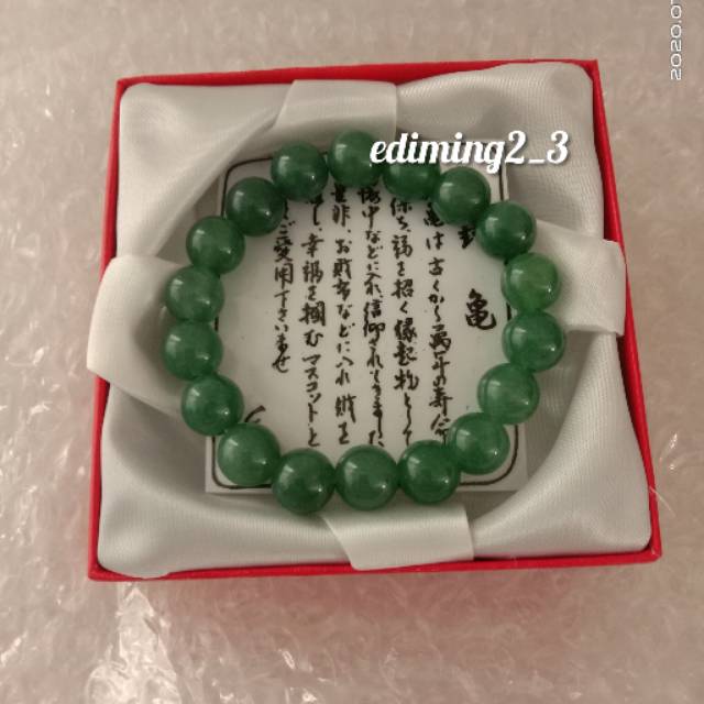 GELANG GIOK TAIWAN NATURAL HIJAU