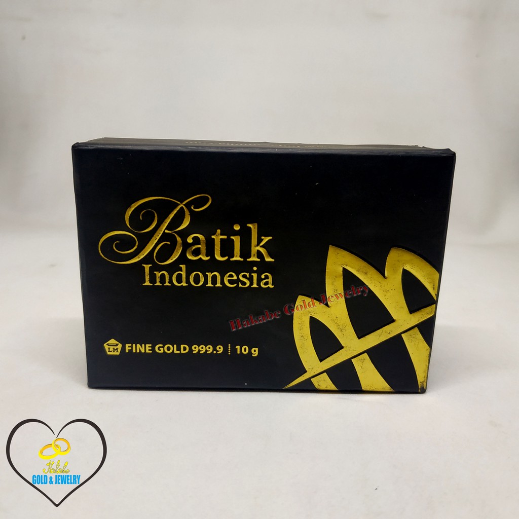 Logam Mulia Antam Batik 10 Gram Limited Edition 24 Karat Fine Gold 999