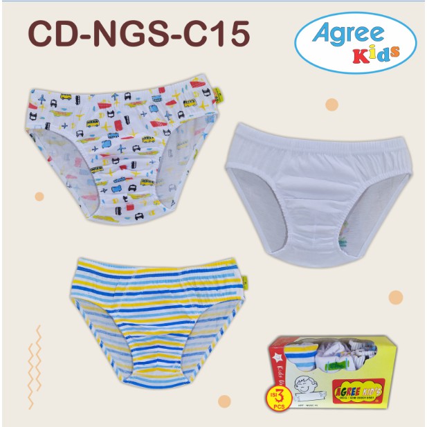 Agree Kids Celana Dalam Anak Cowo 1 box Isi 3 Motif Campur Art NGS-C15